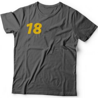 Именная футболка с объемным шрифтом #18